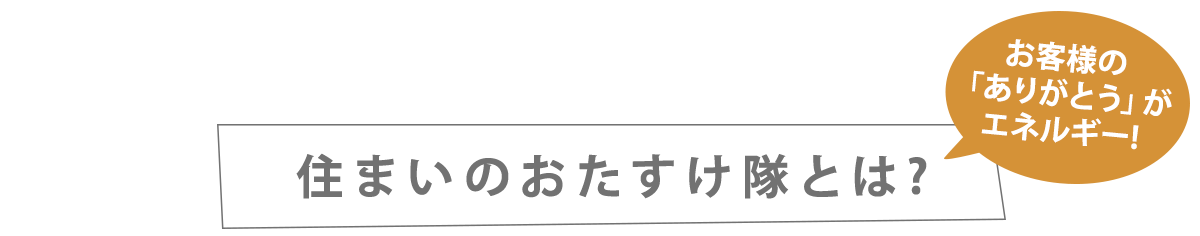 すまいのおたすけ隊とは？